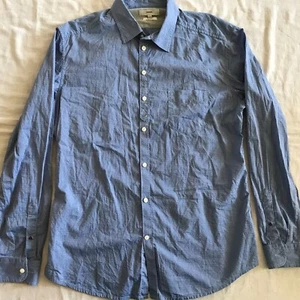 DIESEL INDUSTRY JEANS MEN'S DRESS SHIRT BLUE L/S SZ STRAIGHT XXL EU SLIM - Picture 1 of 9