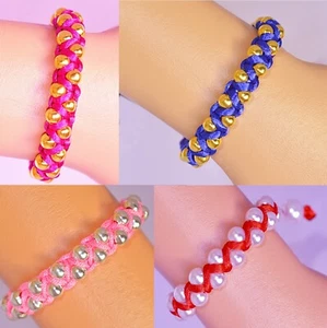 Macramé Hecho a Mano - Pulsera con Cuentas Regalo Hombres Mujeres Damas Joyería - HB104 - Imagen 1 de 21