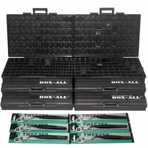 6 Aidetek Boxallas Vuota Diodo Box Contenitore 144 Unità W/Coperchio - Bild 1 von 7