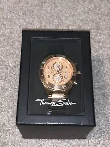 Thomas Sabo Watch Wa0192-265-208 Ladies Chrono 40mm 10atm *Read Description* - Picture 1 of 5