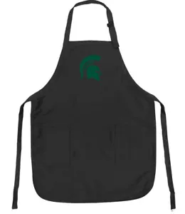 Michigan State Apron MSU SPARTANS APRONS LARGE w/ Pockets Adjustable! - Picture 1 of 2