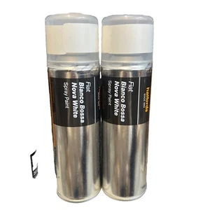 PEINTURE EN SPRAY BLANCHE FIAT BIANCO BOSSA NOVA 300 ML HALFORDS CANETTES x4 - Photo 1/3