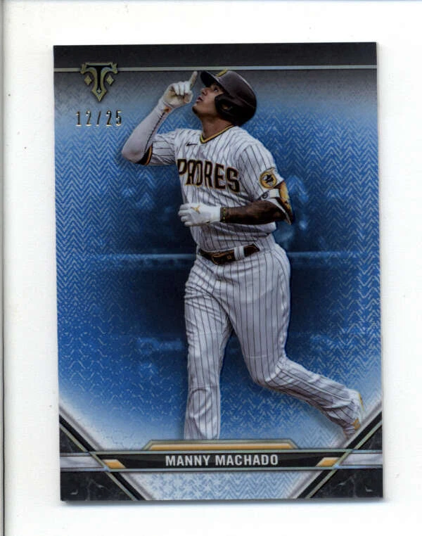 MANNY MACHADO 2021 TOPPS TRIPLE THREADS #9 SAPPHIRE PARALLEL #12/25 BC8406 - Image 1 of 1