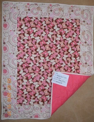 10 NIÑA NIÑO a elegir manta colcha bebé-personalizada hada mariposa búho animal Foto 1 de 4