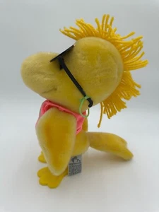 VTG Woodstock Summer Cool 9.5'' Stuffed Toy Applause Figurine Peanuts Sunglasses - Picture 1 of 6