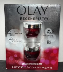 Olay Regenerist Cream Moisturizer 2-Pack Of 1.7 fl oz / 3.4 OZ New Sealed - Picture 1 of 2