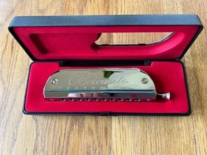 Belcanto Chromatic Harmonica in a Hard Case Key C 40 Reed - Picture 1 of 3