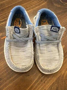 Hey Dude Wally Toddler Jersey Light Gray Slip On Shoes Size K8 Casual Sneakers - Picture 1 of 5