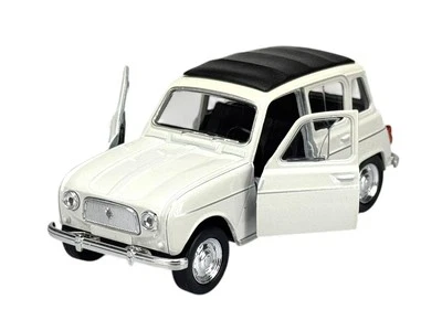 WELLY OLD TIMER RENAULT 4 WHITE 1:34-1:39 1/34 DIE CAST METAL MODEL NEW IN BOX  - Image 1 of 4