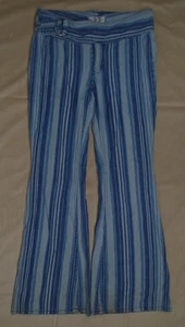 We The Free People Pants Jeans Womens Size 27 Haze Journey Striped Flare Retro - Picture 1 of 12