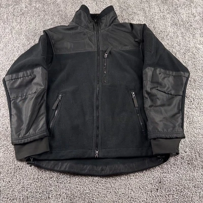 Condor Alpha Micro Fleece Jacket 601 Black  Men's Small Full Zip Tactical Coat - Image 1 of 4