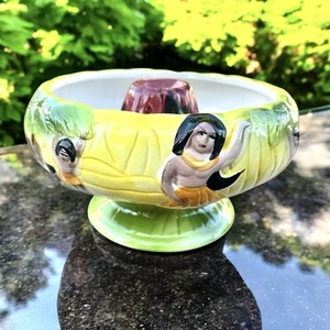 Tiki Volcano Scorpion Bowl Hula Dancers Ceramic Mug Kitsch Vintage Style 32oz - Imagen 1 de 5