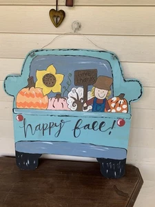 Erntedank/Herbst Schild Hof oder drinnen. Handbemaltes großes Schild 23,5 x 14 - Bild 1 von 8