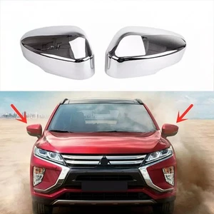2x Tapa de espejo retrovisor de puerta cromada para Mitsubishi Eclipse Cross 2018-2023 - Imagen 1 de 10