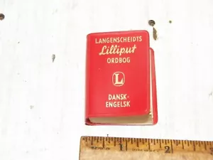 1957 LANGENSCHEIDT Liliput ORDBOG DANSK-ENGELSK Reisewörterbuch im Taschenformat - Bild 1 von 7