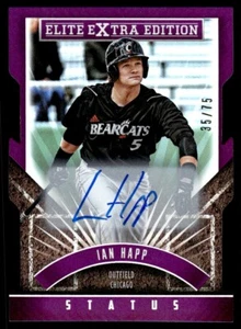 2015 Panini Elite Extra Edition Black Status Die Cut Auto STATUS Ian Happ Auto - Picture 1 of 2