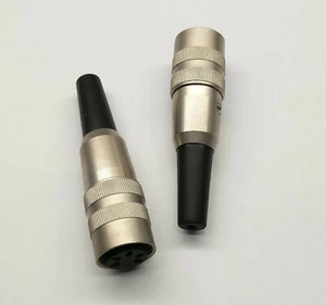 1 pieza. DIN 5 postes 270° hembra enchufe / 1 pieza 5 postes 270° macho chasis montaje tornillo  - Imagen 1 de 2