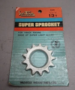 SunTour 13T Super Sprocket Light Alloy Track Cog Pista Bahn 1/2'' 1/8"  NOS NIB - Picture 1 of 3