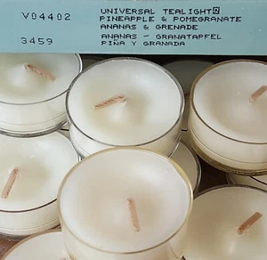 NEW Retired PartyLite Tealight Candles PINEAPPLE & POMEGRANATE Votives Box of 12 - Picture 1 of 4