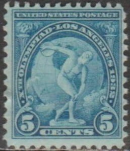 Scott# 719 - 1932 Commemoratives - 5 cents Summer Olympic Games Sinlge - Picture 1 of 1