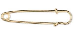 Kilt Pin, 100 Gold Plated Steel Kilt Charm Pins 2" Long Great for Sleeve Pins! - Picture 1 of 3