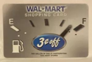 WalMart Shopping Card Gas Gauge 3 Cents Off Collectible 2006 Gift Card VL-1731 - Picture 1 of 1