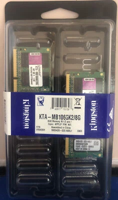 BRAND NEW Kingston KTA-MB1066K2/8G 8 GB Memory Kit Apple MacBook iMac Mini  - Image 1 of 4