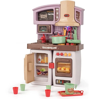 Kitchen Play Set For Kids Pretend Playset Children Toy Cooking Toddler/Girls&Boy - Image 1 of 4