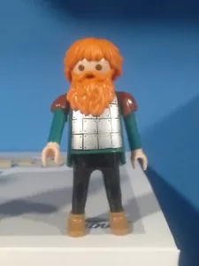 PLAYMOBIL ORANGE BEARDED VIKING FIGURE -20/9/20 - Picture 1 of 1