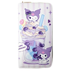 Kuromi Blueberry Shake Long Line Wallet Purse - Picture 1 of 2