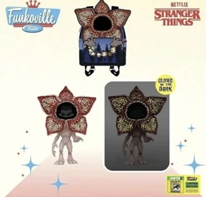 SDCC 2022 FUNKO POP! LOUNGEFLY EXC STRANGER THINGS DEMOGORGON & BACKPACK - Picture 1 of 2