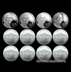 2017 2018 2019 2020 P+D+S Jefferson Mint Proof Set ~ PD aus Bankrollen - Bild 1 von 10