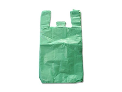 AKPACK (2,25€/100Stk.) 4000x Hemdchentragetaschen 20my Plastiktüten - 32x20x60cm grün