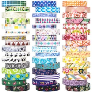 48 Rollen Klebeband Set Deko selbstklebendes Abdeckband für Scrapbooking - Bild 1 von 7