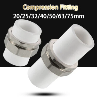 Verschraubung PP-R PPR Rohr Schweißtechnik Fittings 20/25/32/40mm/50mm/63mm/75mm - Bild 1 von 3