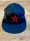Pentagram Black Baseball Cap Adjustable Punk Rock Metal Alt Motley Crue Devil