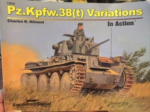 SQUADRON SIGNAL BOOK PZ.KPFW.38(T) VARIATIONS IN ACTION #12052 (PERFECT) - Imagen 1 de 3