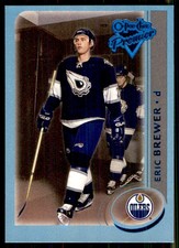 2002-03 O-Pee-Chee Premier Blue Eric Brewer 307/500 Edmonton Oilers #150