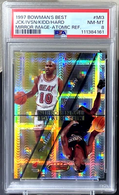 Iverson Kidd Tim Jackson 1997-98 Bowman's Best Mirror Image Atomic Refractor PSA Foto 1 de 2