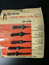 VTG Skokie Wood Screw Pilot Drill Bits Pack Set Woodworking Tools USA