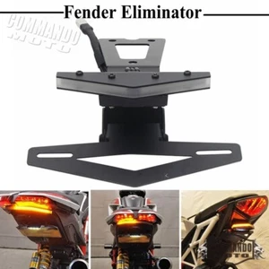For Ducati Hypermotard 950/SP 2019-24 Fender Eliminator w/ LED Turn Signal Light - Picture 1 of 8