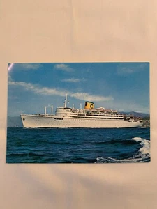 Cartolina Ocean Liner Costa Line Enrico C mai usata - Foto 1 di 3