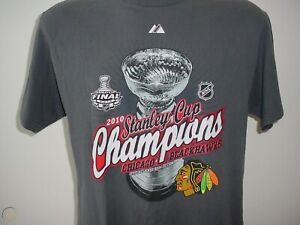Chicago Blackhawks 2010 Stanley Cup T-Shirt Tee Shirt Locker Room Edition 2XL