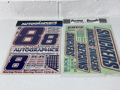 RC Autographics Numbers Parma Snickers Sticker 2 Sheet Set Vintage NASCAR Buick - Image 1 of 3