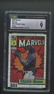 2022 Donruss Marvels Wander Franco Vector Card M-8 CSG 9 MINT Rookie Card - Picture 1 of 2