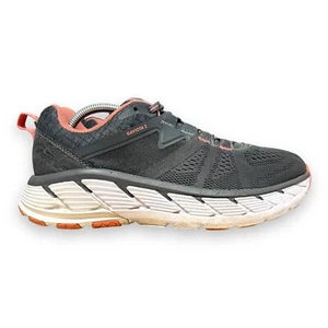 Hoka One One Damen Gaviota 2 Laufschuh Größe 8,5 grau/rosa Stabilität - Bild 1 von 18