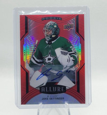 2020-21 JAKE OETTINGER Allure Red Rainbow Auto Rookie SP #133 Upper Deck