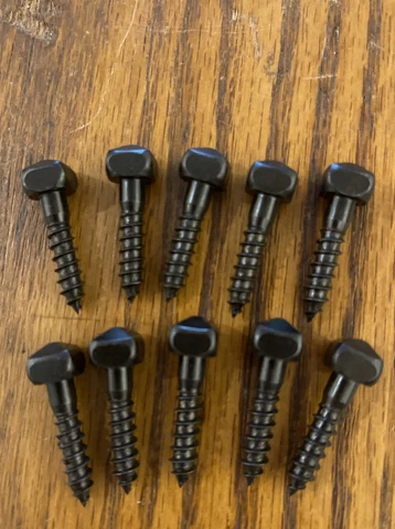 Wood Screws Pyramid Square Head Steel Black Oxide #12 X 1 Free Shipping Cover