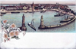 LINDAU - Gruss Aus Lindau Postcard - Germany - udb (pre 1908) - Bild 1 von 2