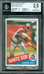 1985 TOPPS MINI 520 LaMARR HOYT WHITE SOX BGS 2.5  5 TAN PROOFS MADE EXTREM RARE - Picture 1 of 5